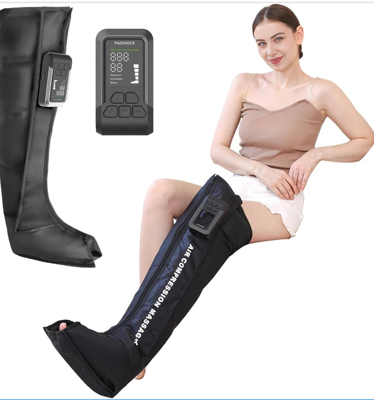 Professionell luftkompression benmassager för att förbättra cirkulationen Massage fot och benmassage stövlar enhetspris