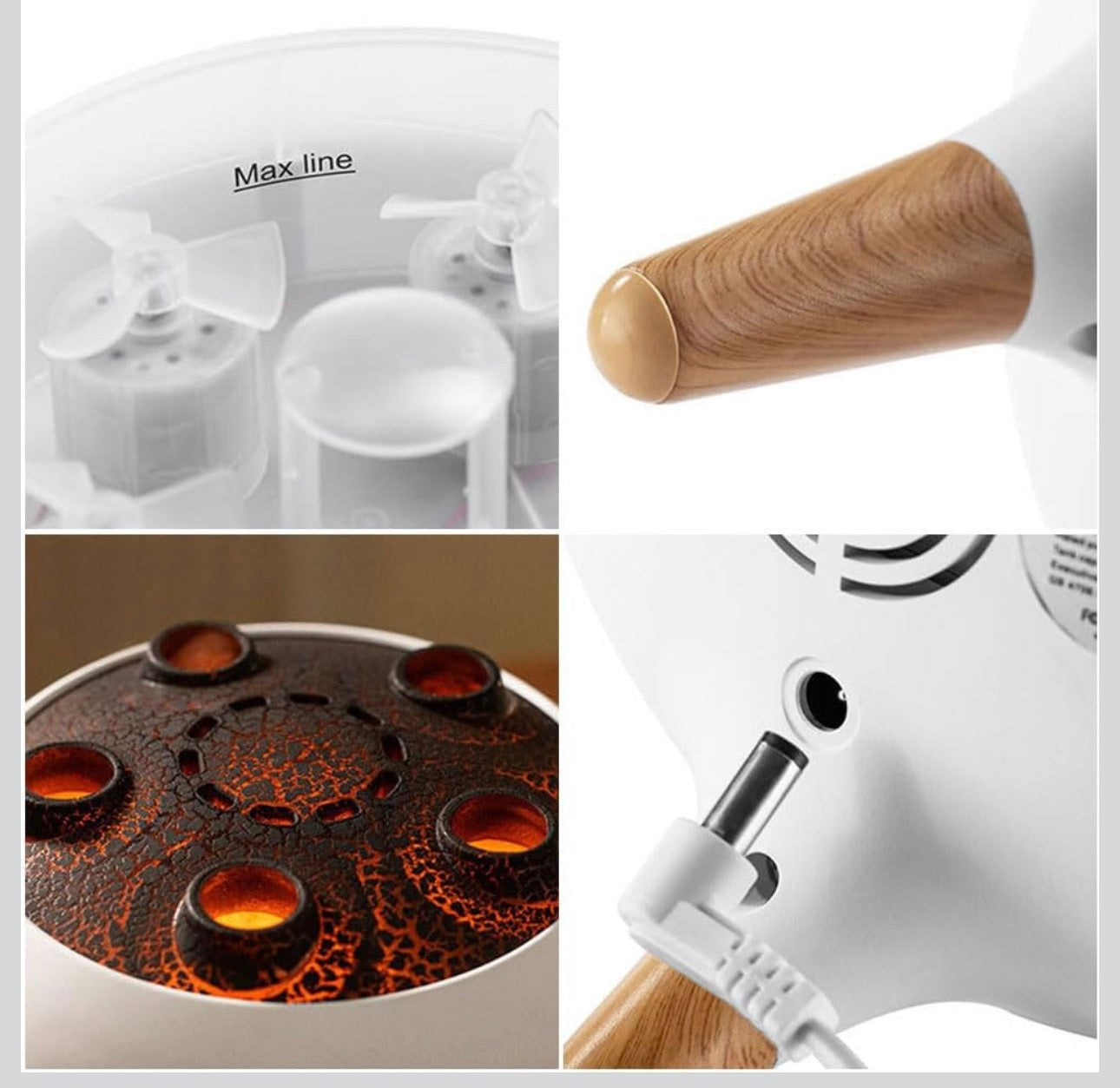 Household  Intelligent Jellyfish Ultrasonic Air Humidifier Ultrasonic Porous Atomization Timing Remote Control Humidifier Aroma Diffuser