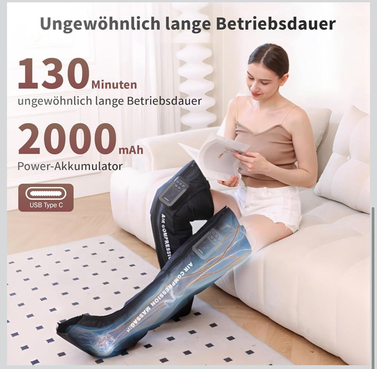 Professionell luftkompression benmassager för att förbättra cirkulationen Massage fot och benmassage stövlar enhetspris